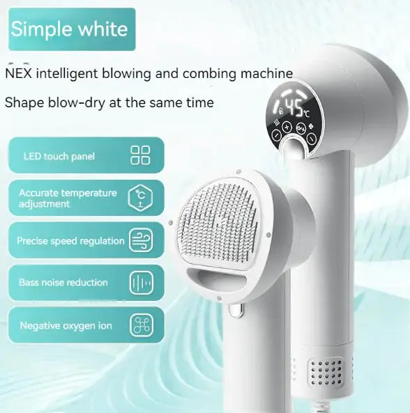Pet hair dryer in use