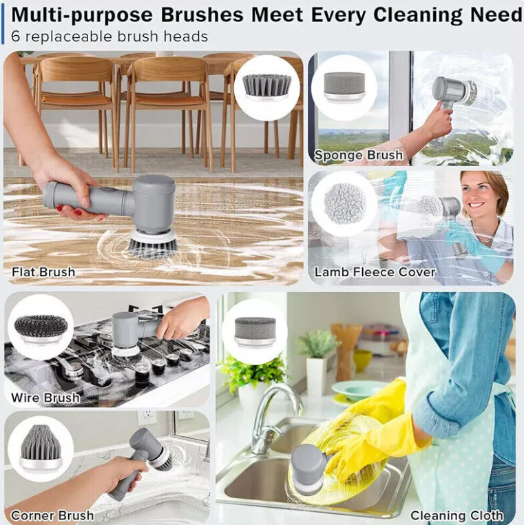 Electric Spin Scrubber - 7 Heads