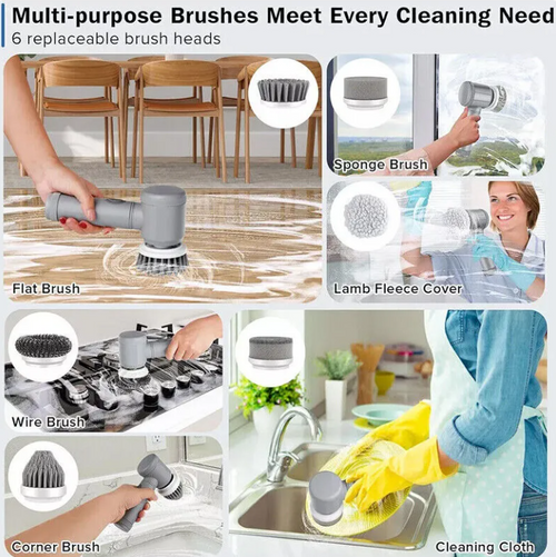 Electric Spin Scrubber - 7 Heads