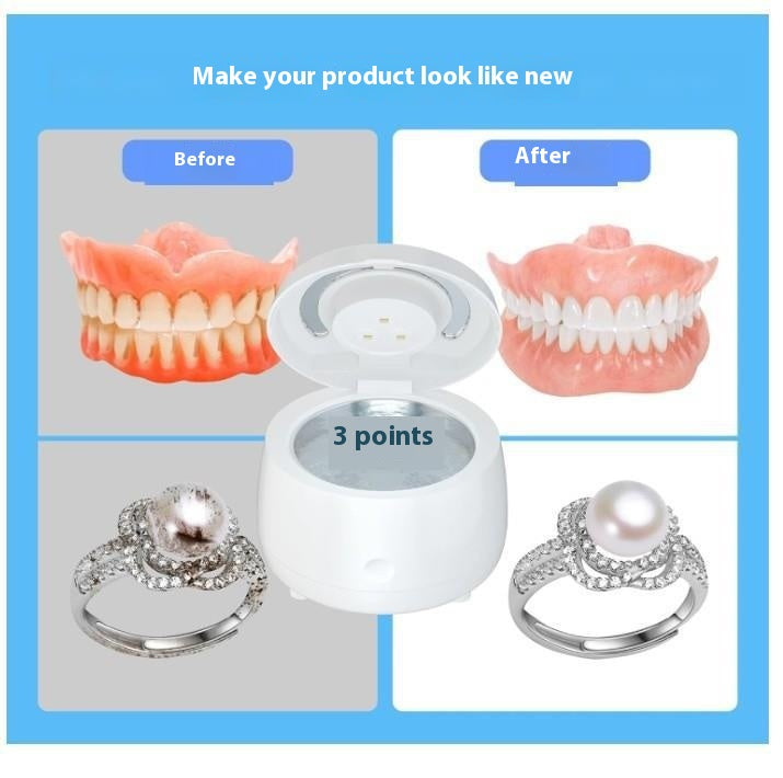 Ultrasonic Tooth & Jewellery Cleaner UV