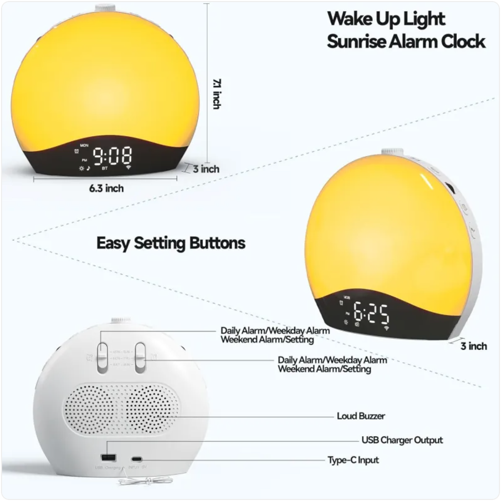 Sunrise Alarm Clock & Wake-Up Light