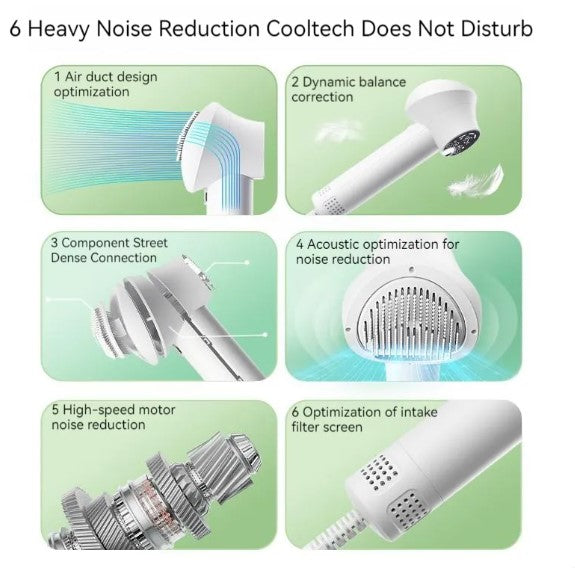 Pet Hair Dryer & Grooming Brush 2-in-1