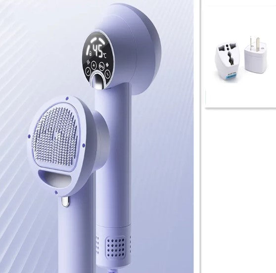 Pet Hair Dryer & Grooming Brush 2-in-1