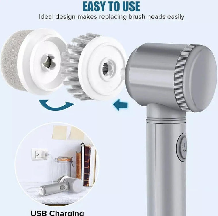 Electric Spin Scrubber - 7 Heads