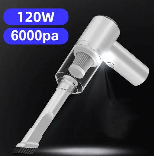Cordless car vacuum cleaning car seat